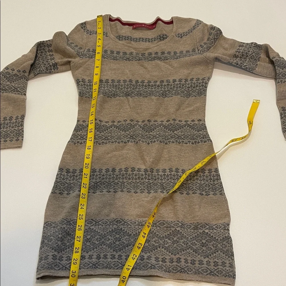 Krimson Klover 100% Wool Long-Sleeve Sweater Dress Lagenlook